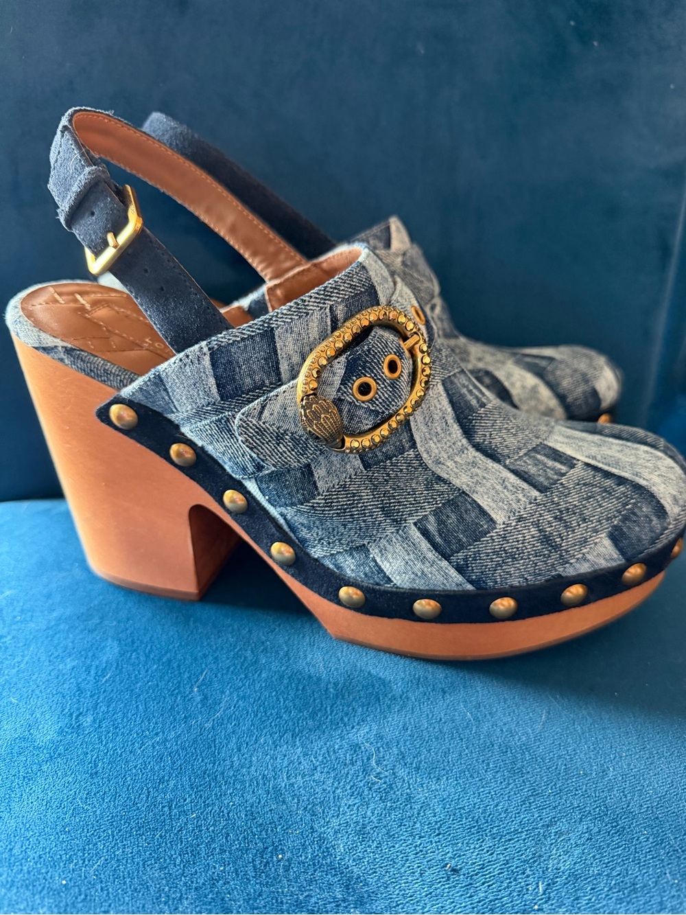 Kurt Geiger Denim Clogs Size 40.5